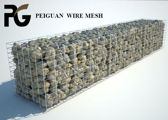 50x50mm Welded Mesh Gabion , 6mm Wire Mesh Gabion Basket