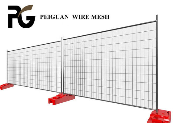 Zinc Coated Temporary Metal Fence Panels , 2.4x2.1m Australian Standards Temporary Fencing