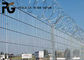 Corrosion Resistant Concertina Coil Fencing , Iron Wire Prison Security Fence