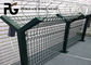 Green Coated Q235 Razor Barbed Wire Fence Building Site