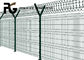 Green Coated Q235 Razor Barbed Wire Fence Building Site